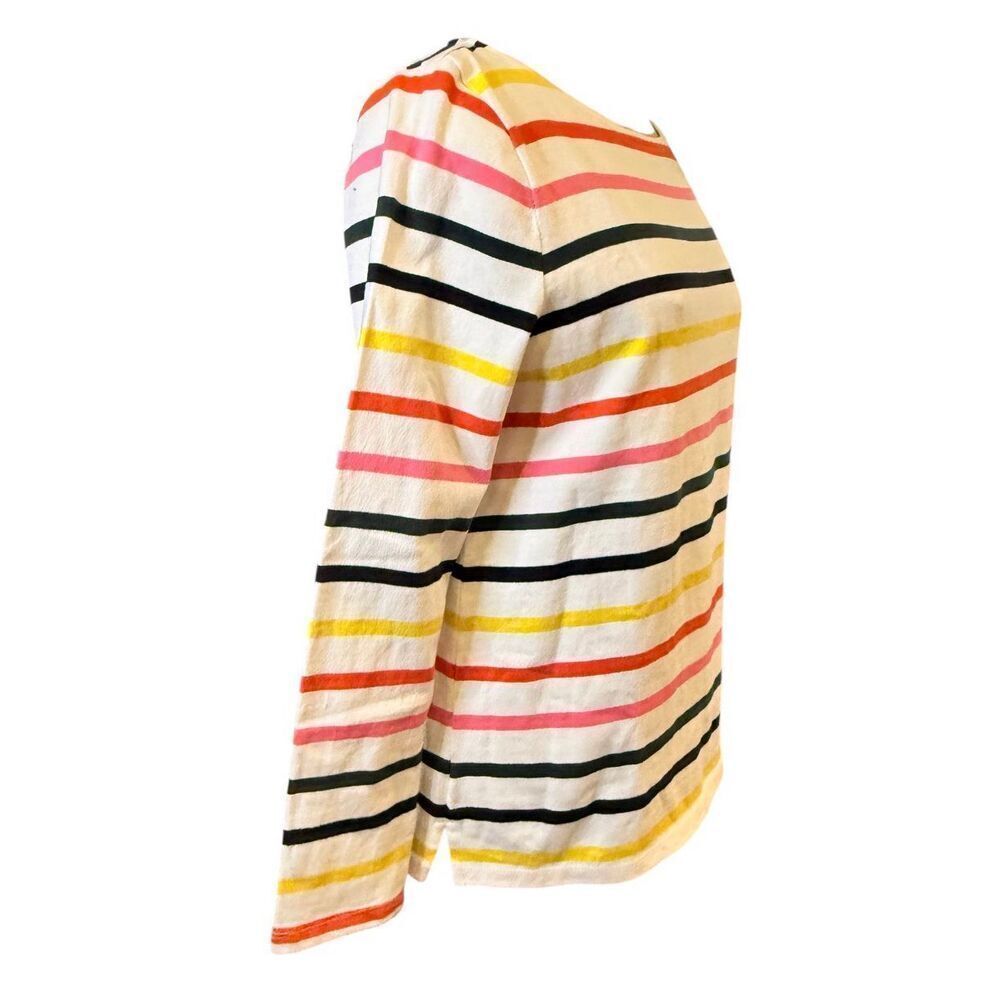 Talbots Striped Cotton Multicolor Long Sleeve Boatneck Pullover Shirt LP Set of - Picture 4 of 16